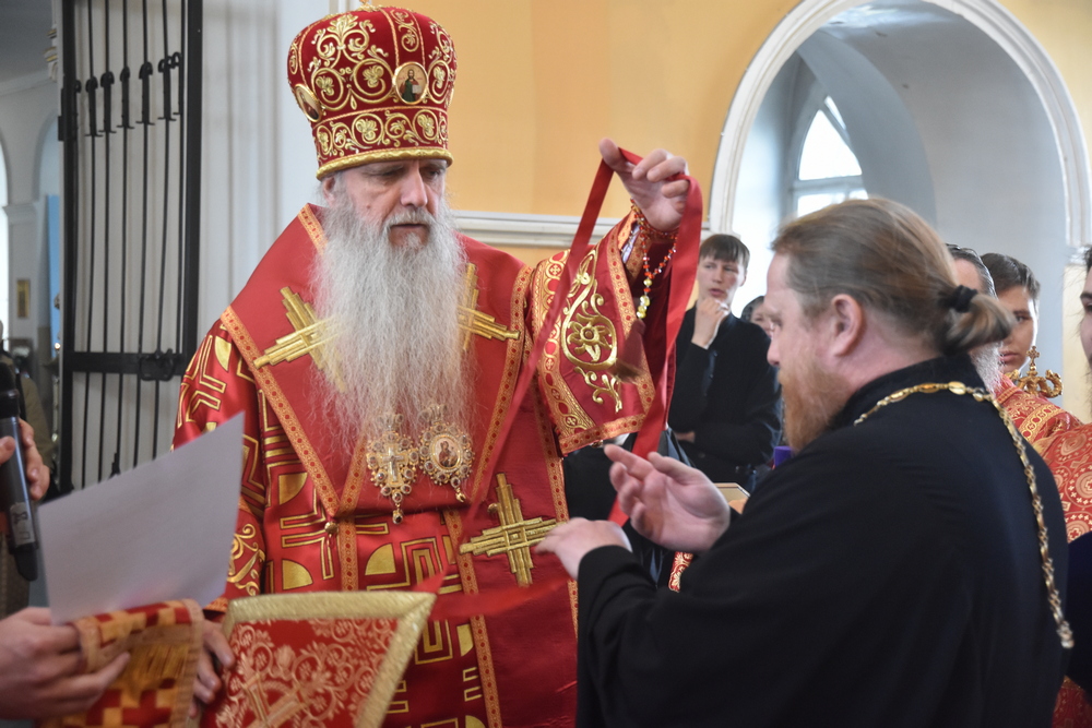 Вечерня и награждение 19 апреля 2020 7